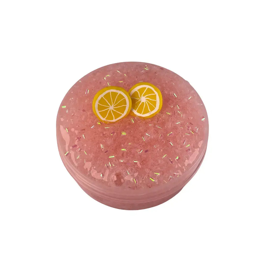 Pink Lemonade Clear Slime Box open from top