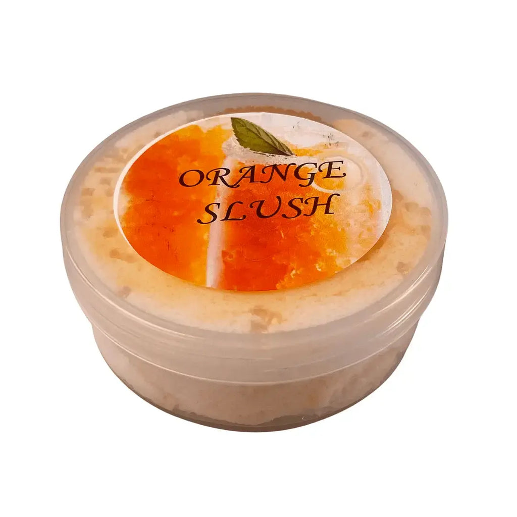 Orange Slush with Dreamy Texture Slime 4oz top view