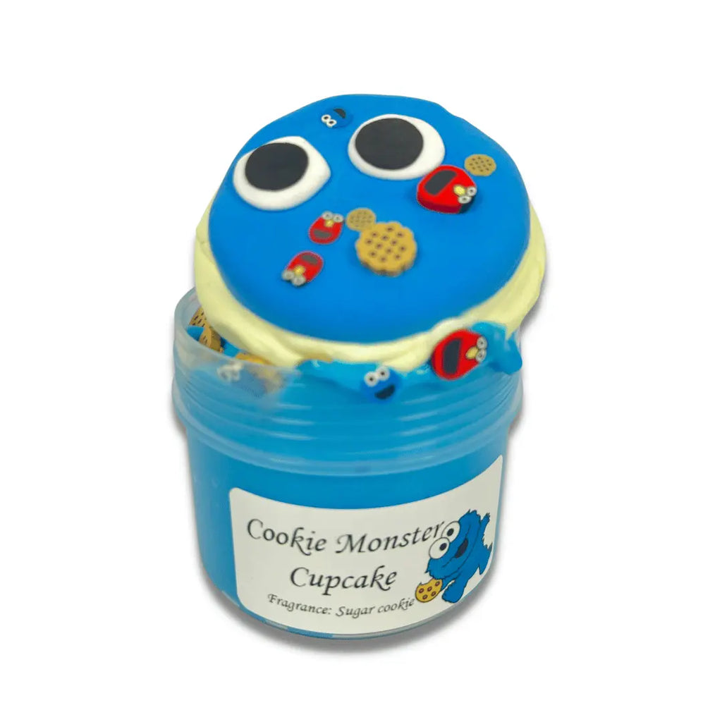 Cookie Monster Cupcake DIY Butter Slime 1