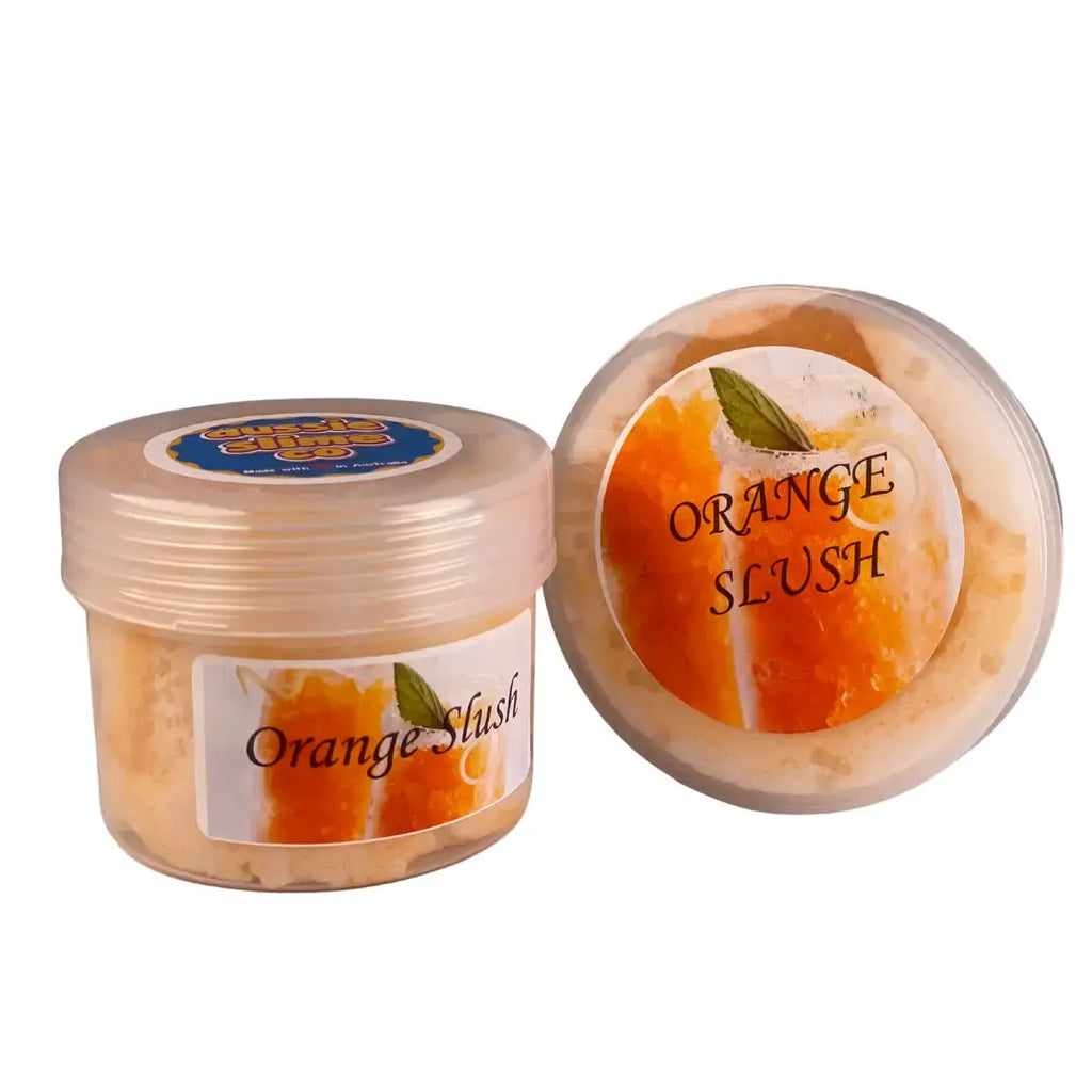 Orange Slush with Dreamy Texture Slime 4oz & 6oz