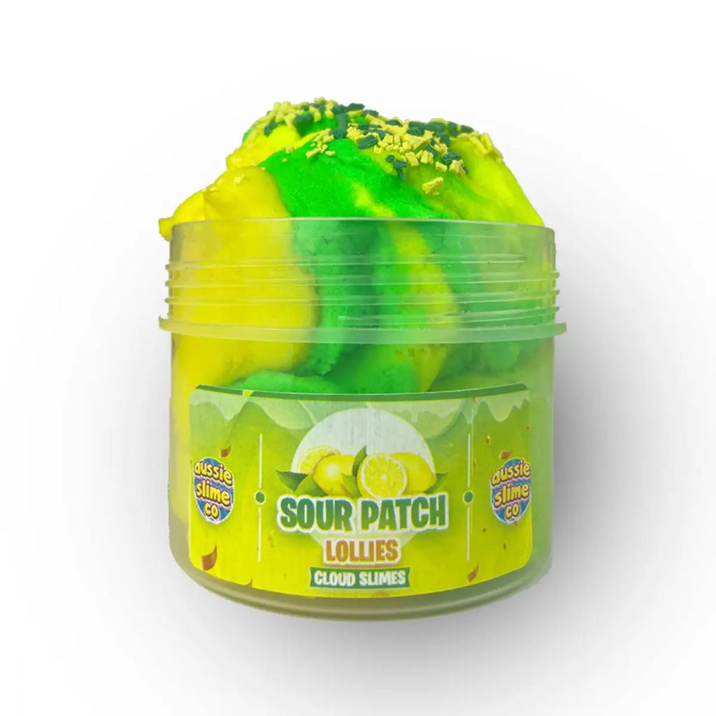 Sour Patch Lollies Cloud Slime | Aussie Slime Co. 1