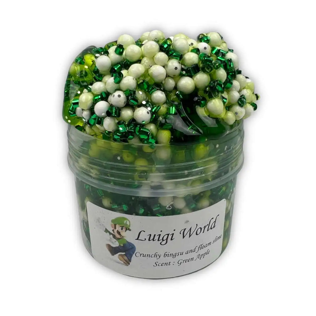 Luigi World Bingsu Slime - Aussie Slime Co. 1