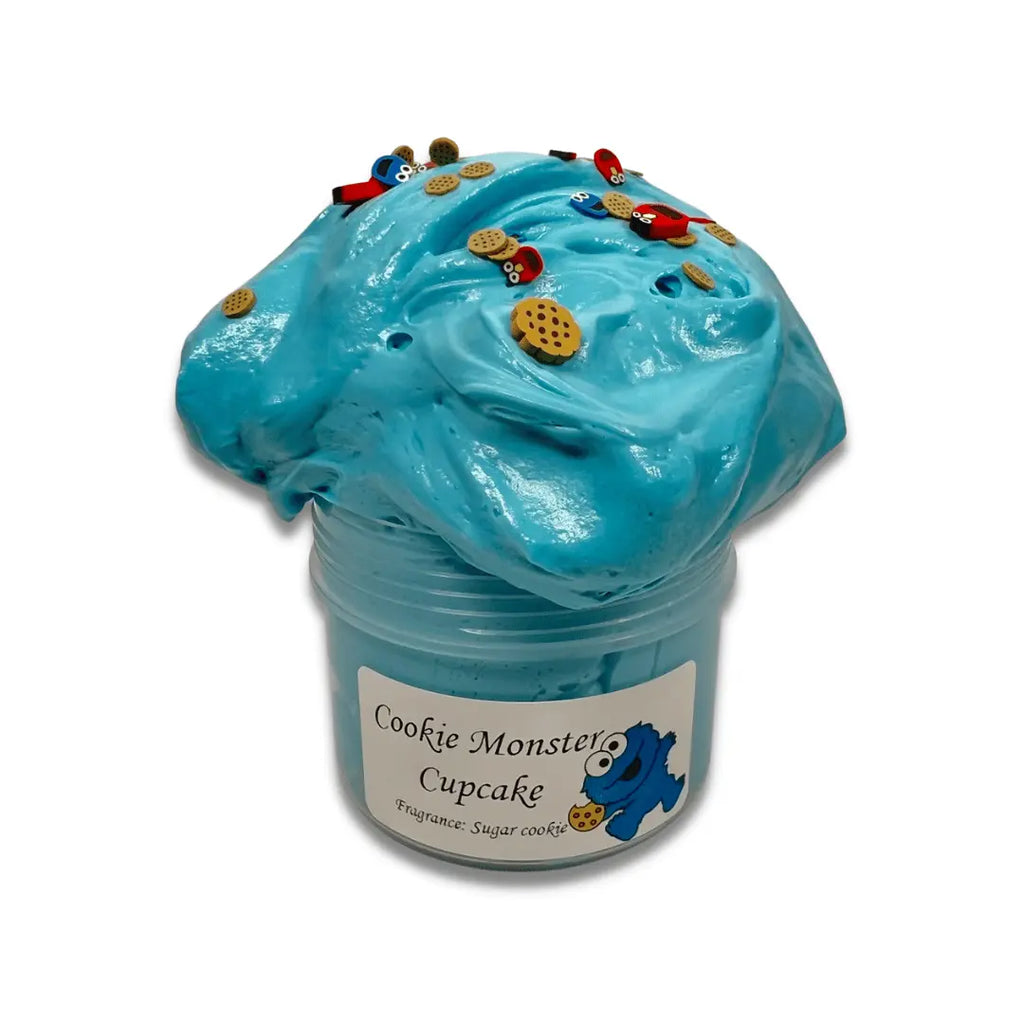 Cookie Monster Cupcake DIY Butter Slime 2