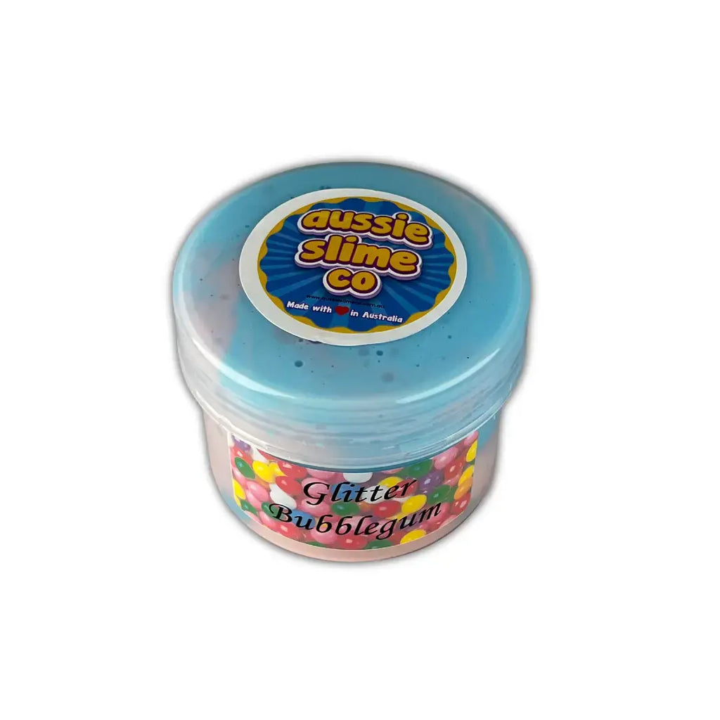 DIY Butter Slime-Glitter Bubblegum