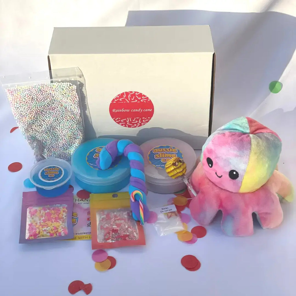 Candy Cane Slime Gift Box 4