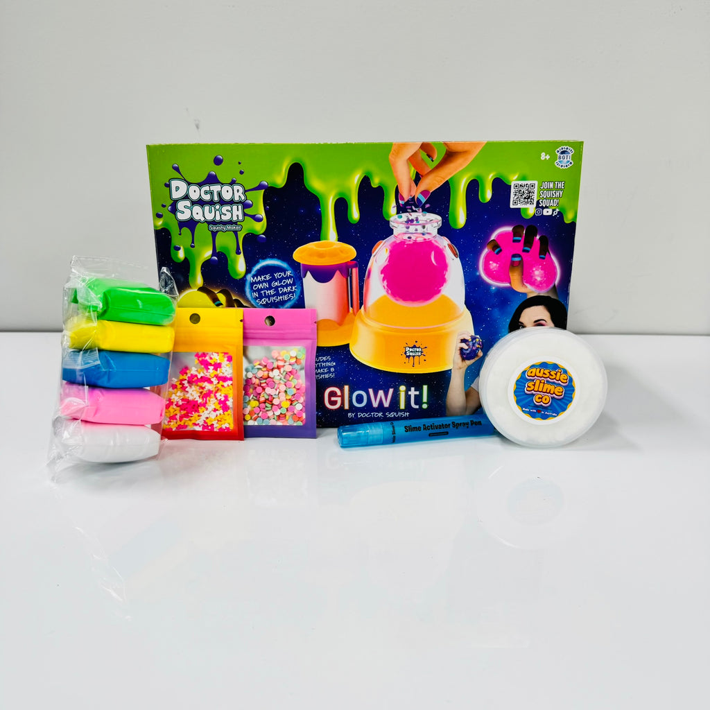 Doctor Squish Squishy Maker with Thick and Glossy Slime Bundle