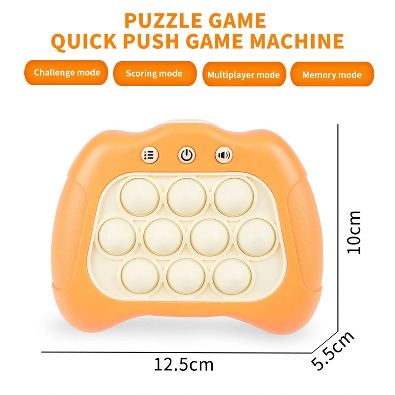Fidget Go Machine Machine Pop Quick Push Game Electronic Light Up Fidget Console Machine
