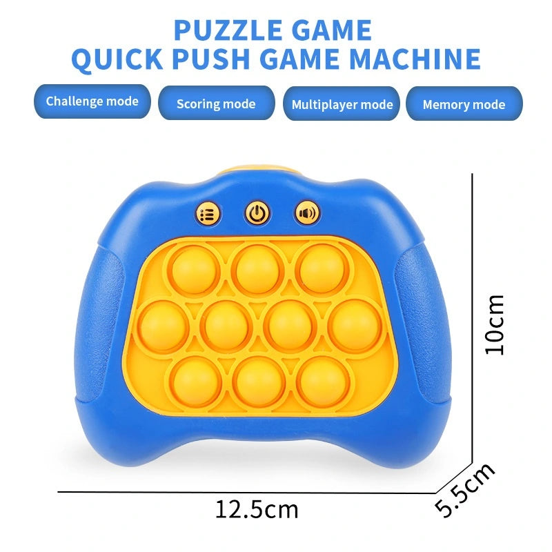Fidget Puppet Machine Pop Quick Push Game Electronic Light Up Fidget Console Machine