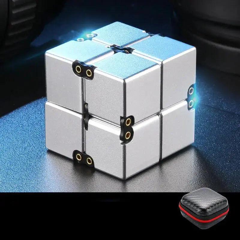 Weighted Infinity Cube Premium Infinity Cube Aluminium/ Metal Fidget Toy - Weighted