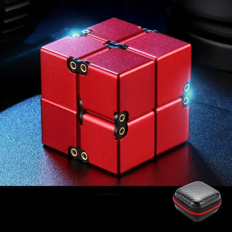 Weighted Infinity Cube Premium Infinity Cube Aluminium/ Metal Fidget Toy - Weighted