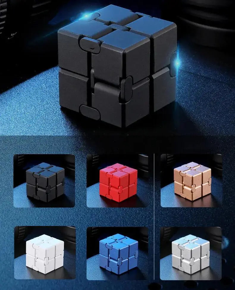 Weighted Infinity Cube Premium Infinity Cube Aluminium/ Metal Fidget Toy - Weighted