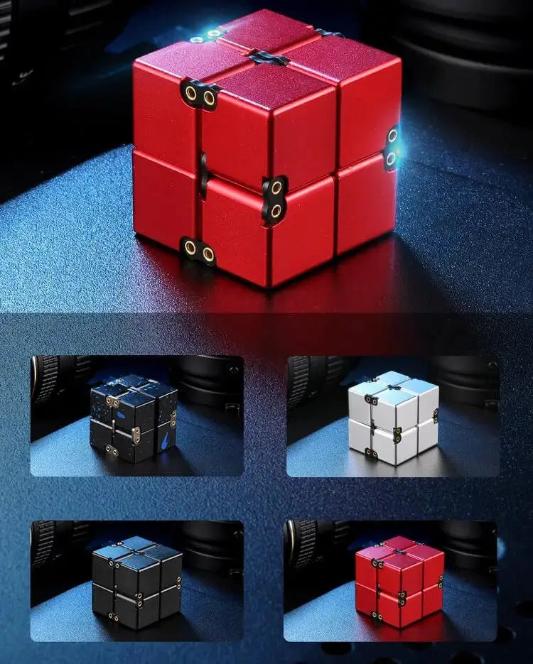 Premium Infinity Cube Aluminium/ Metal Fidget Toy 3