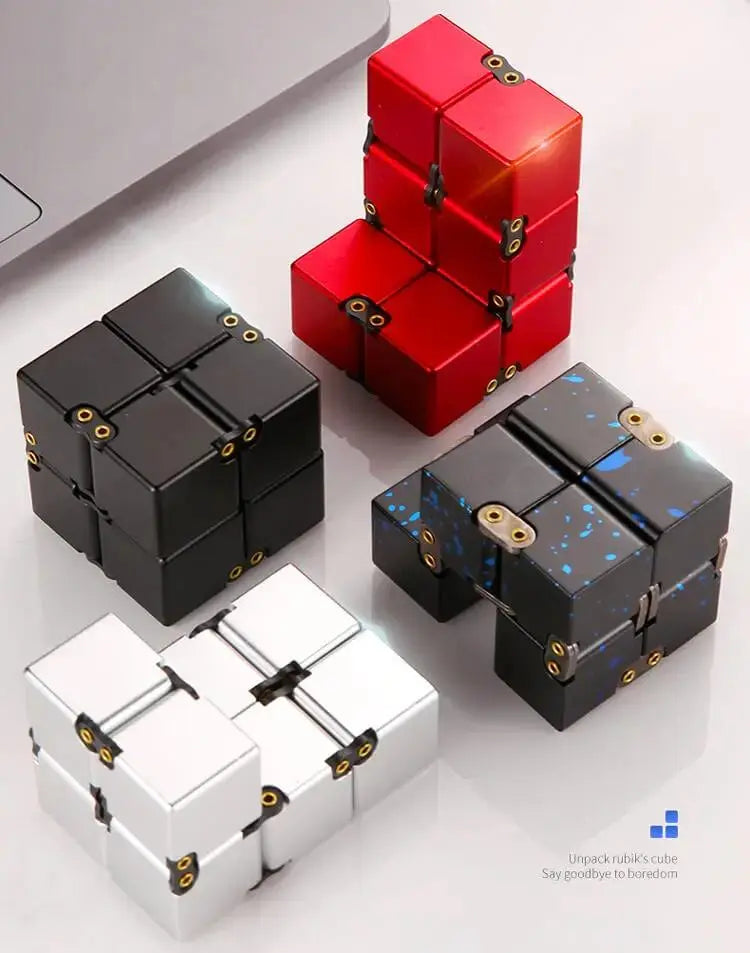 Premium Infinity Cube Aluminium/ Metal Fidget Toy 5