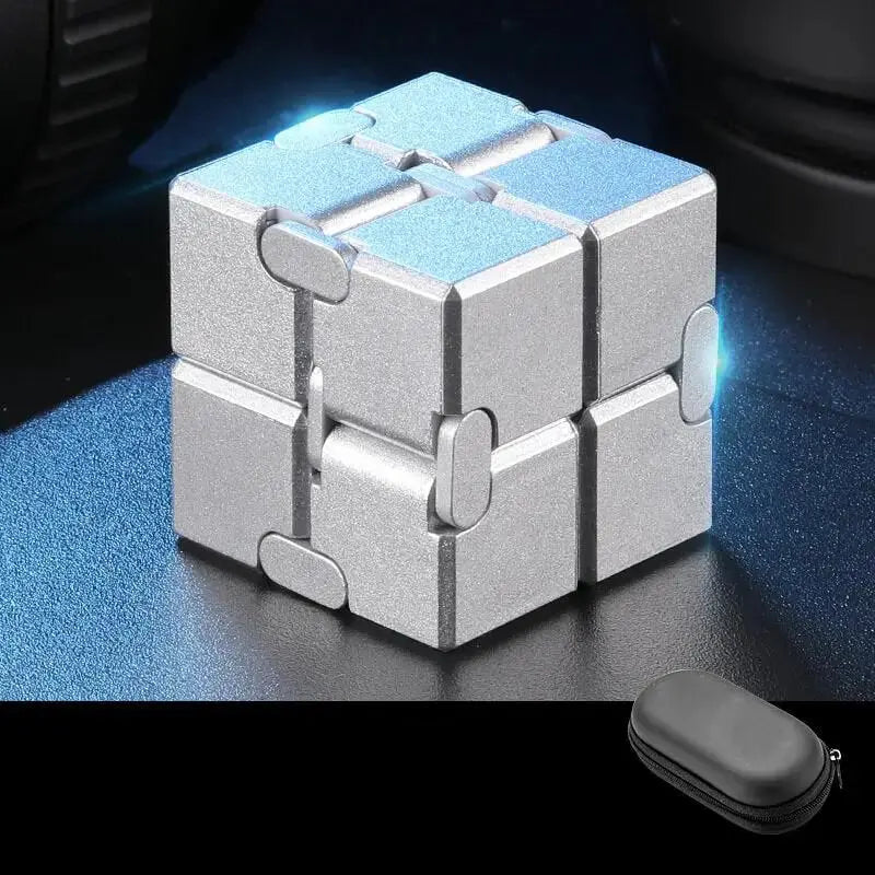 Weighted Infinity Cube Premium Infinity Cube Aluminium/ Metal Fidget Toy - Weighted