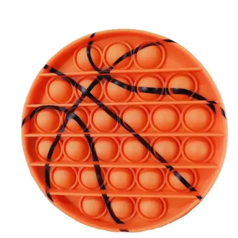 Printed Sport Balls Push Pop Bubble Fidgets Toys - Novelty & Gag Toys