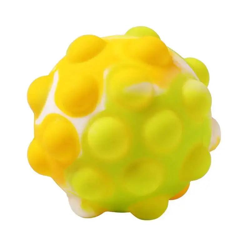 Anti stress Fitget grip ball in yellow green and white color combination