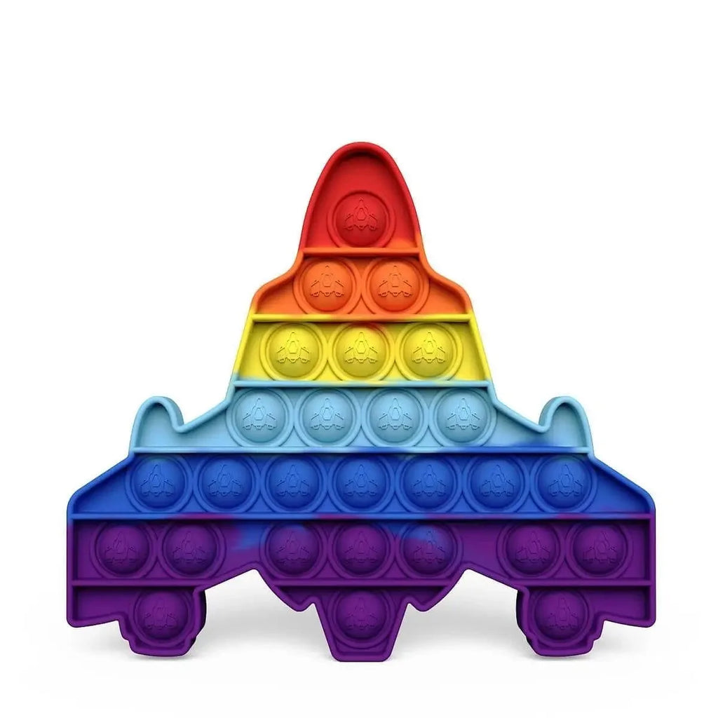 Rainbow Spaceship pop it- Anti Stress Fidgets Toys