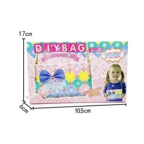 DIY Pop It Bag, DIY Bubble Bag, 36 Pieces Silicone Colourful Bubbles