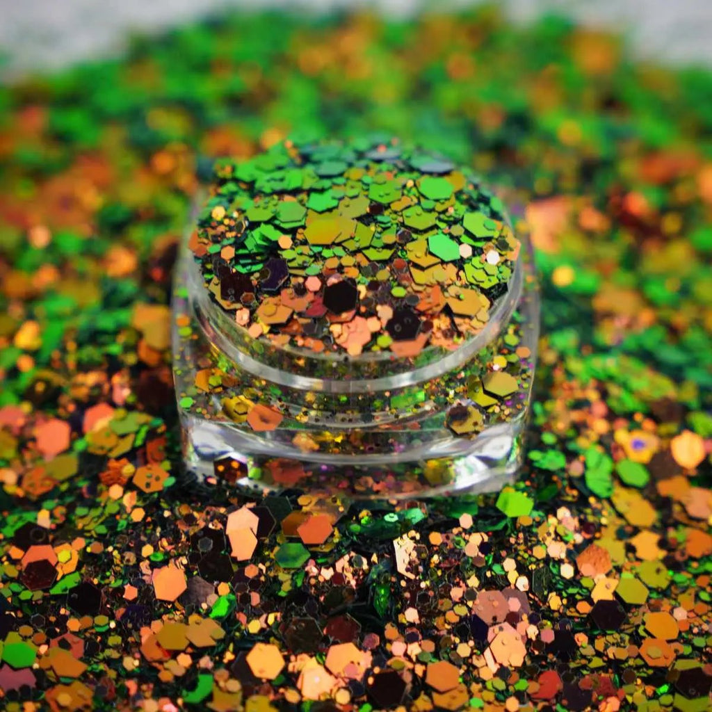 Chameleon Show Stopper Glitter - Orange/Green - Glitz Your Life