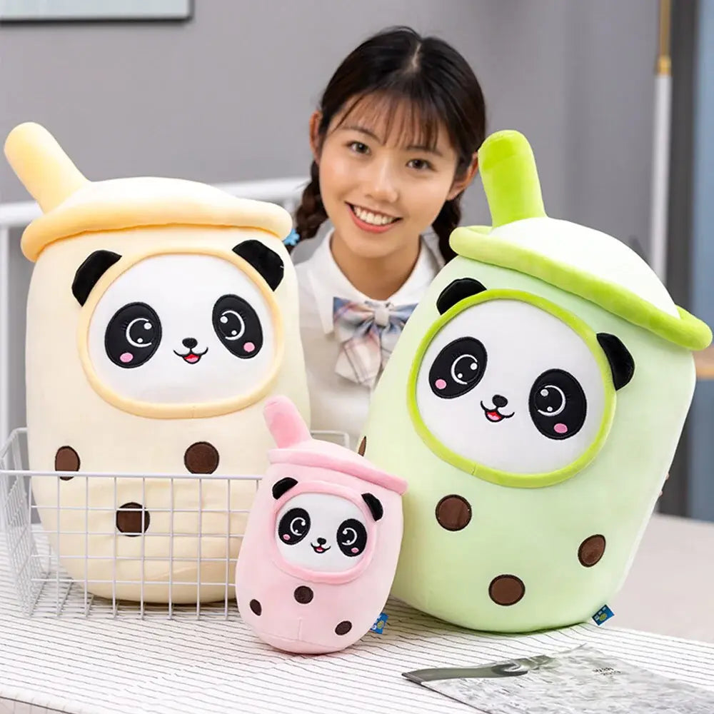 Panda Boba Tea Plushie Plush Pillow - Cuddly Toy 1
