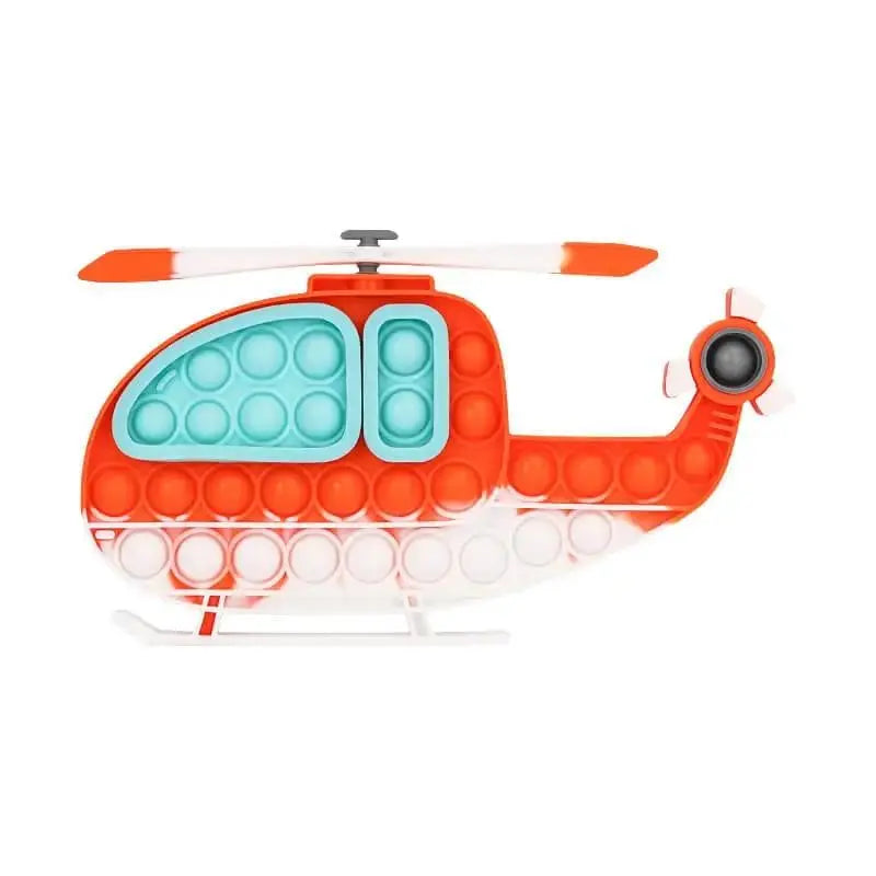 Helicopter pop it fidget toy