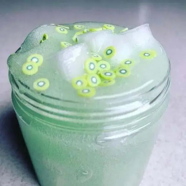 Kiwi Chaos Clear Slime - Jelly Cube Slime